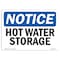 Signmission OSHA Notice Sign, Hot Water Storage, 14in X 10in Rigid Plastic, 14" W, 10" H, Landscape OS-NS-P-1014-L-13528 - alternate 1
